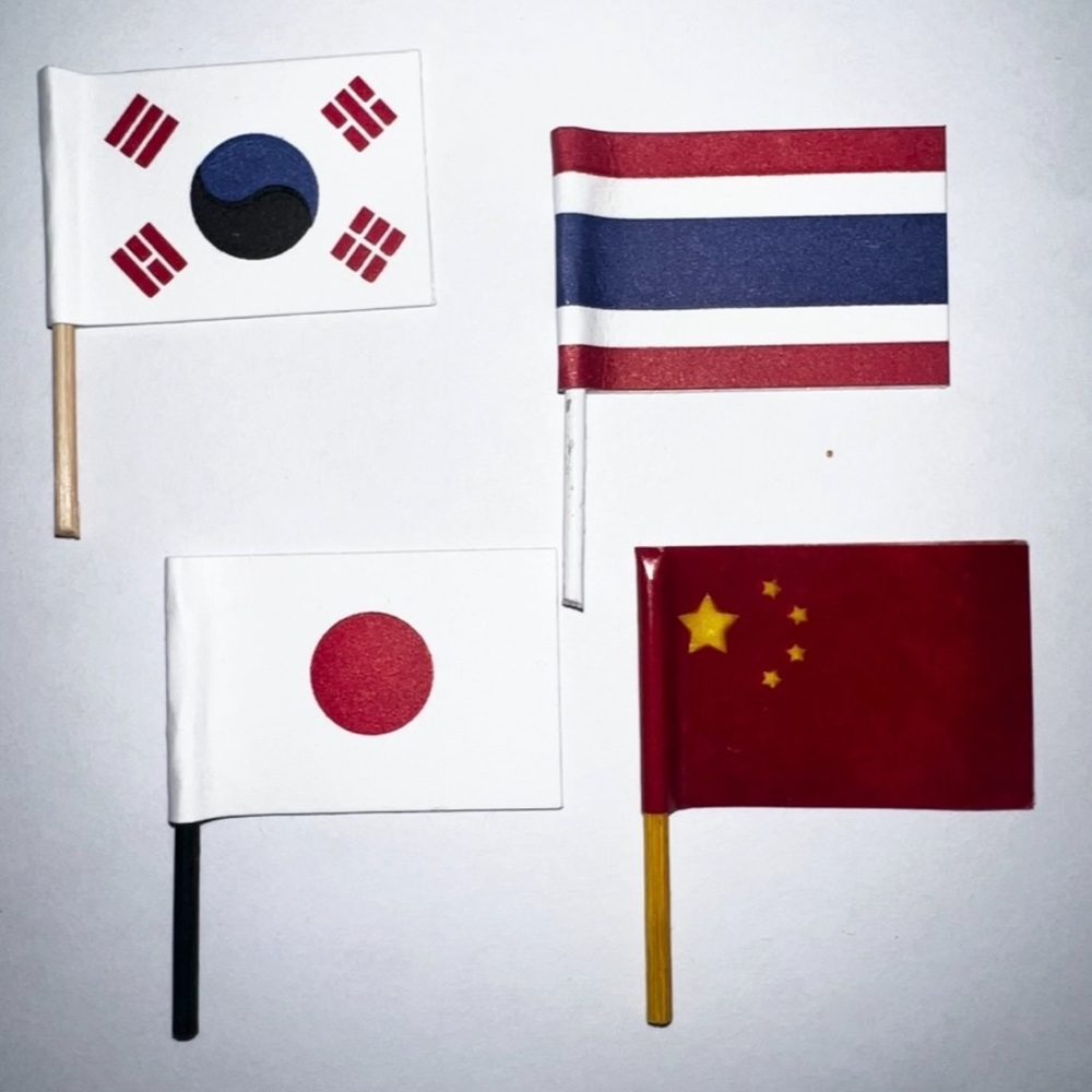 $1~SCRAPBOOKING FLAGS~NEW~$1 WITH ANY ORDER OF $10 OR MORE